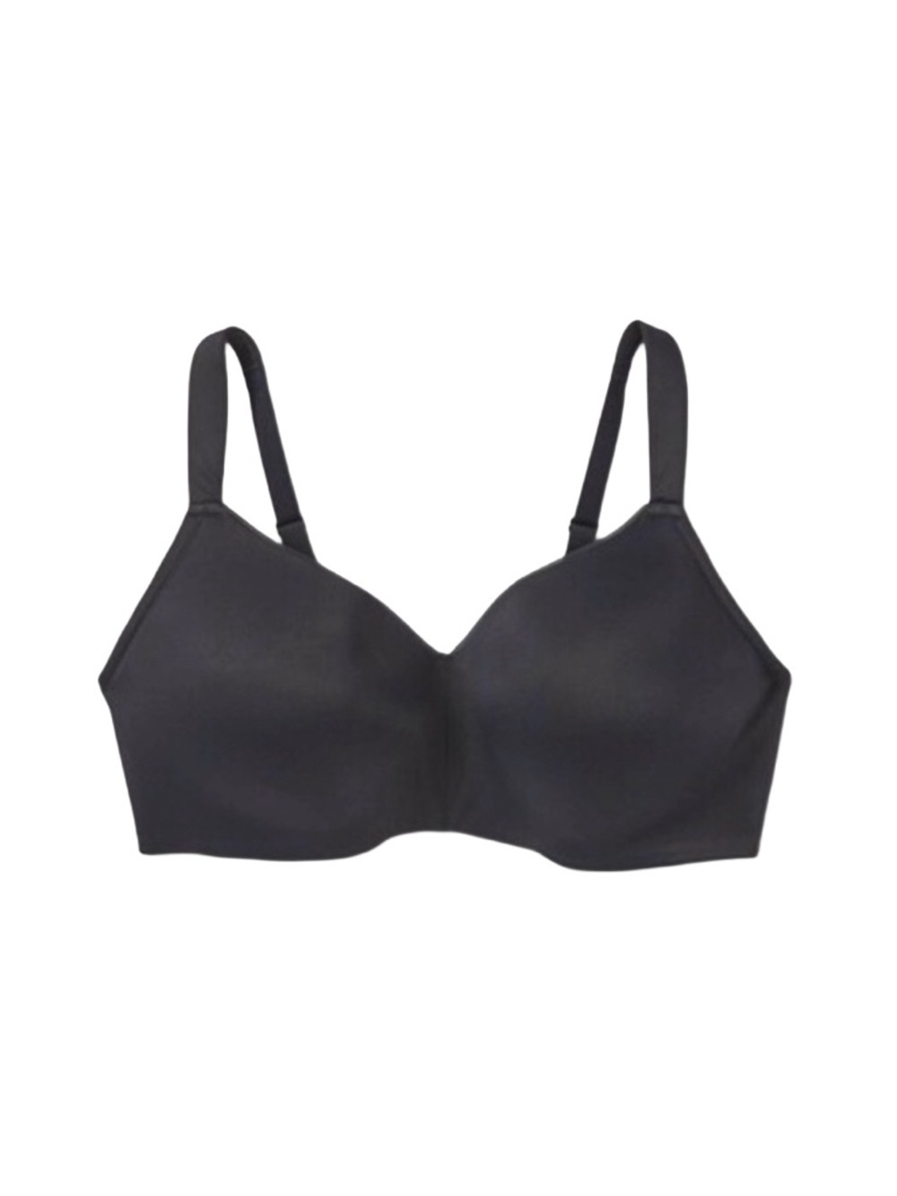AUDEN LIGHTLY LINED WIRE-FREE BRA - BLACK SIZE 42DD (NEW WITH TAGS) A3